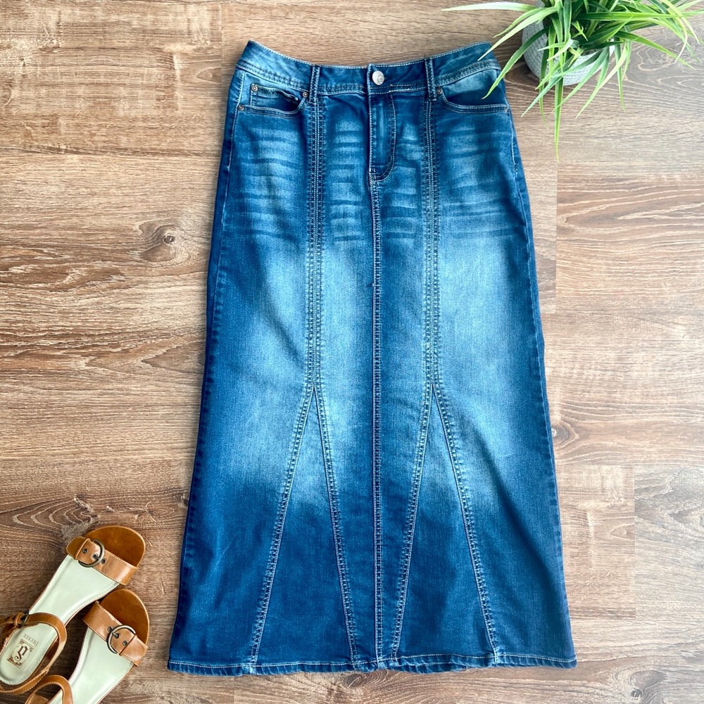 Denim Maxi Skirt